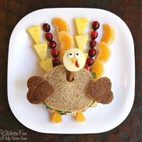 感恩节火鸡孩子午餐 - 孩子们会喜欢的有趣健康的三明治！