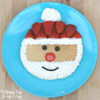 圣诞老人煎饼...为孩子们提供有趣而简单的圣诞节早餐！