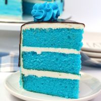 分层的蓝色天鹅绒蛋糕GydF4y2Ba