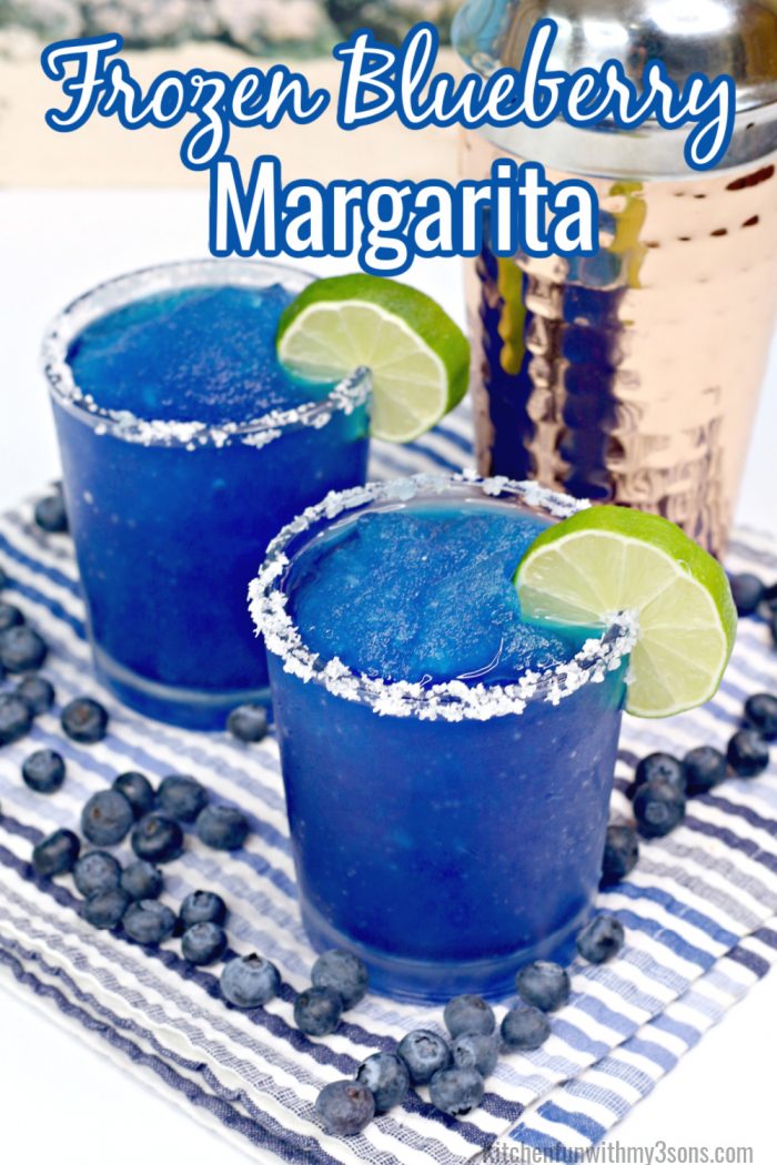 Pinterest的蓝莓玛格丽塔酒