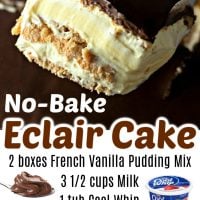 没有烤Eclair蛋糕GydF4y2Ba