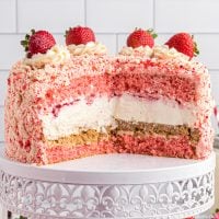 草莓酥饼芝士蛋糕